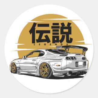 SUPRA DRIFT LEGEND CLASSIC ROUND STICKER