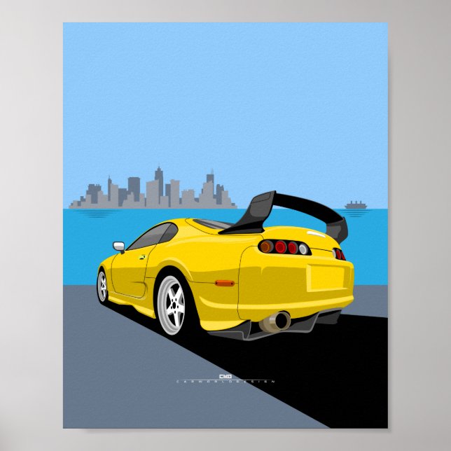 Supra MK4 illustration Poster (Front)