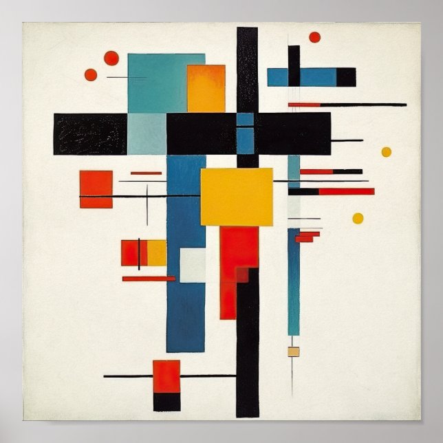 Suprematism Cross Poster Art (Front)