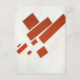 Suprematism. Two Dimensional Self Portrait Postcard