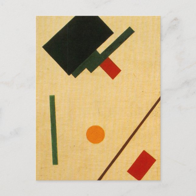 Suprematist composition by Kazimir Malevich Postcard (Front)