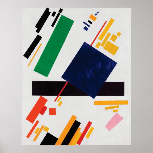 Suprematist Composition by Kazimir Malevich Poster (Front)