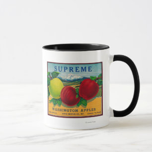 Supreme Apple Label - Washington State Mug