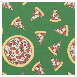 Supreme Combo Pizza Cute Food Kids Fabric