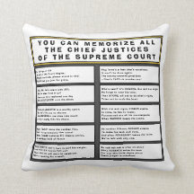 Supreme Court Chief Justices Poem & List