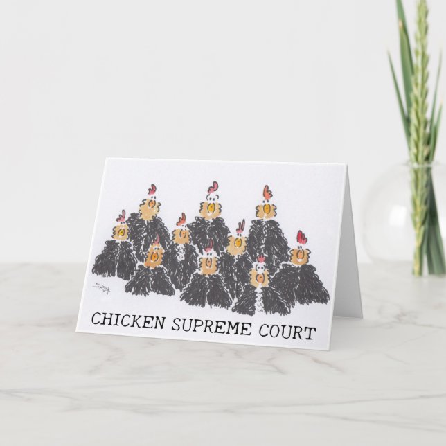 Supreme Court Greetings Card (Front)