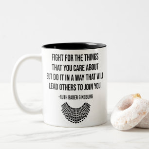 Supreme Court Vote, Ruth Bader Ginsburg RIP Two-Tone Coffee Mug