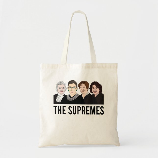 Supreme Court Women, Ruth Bader Ginsburg Tote Bag (Front)