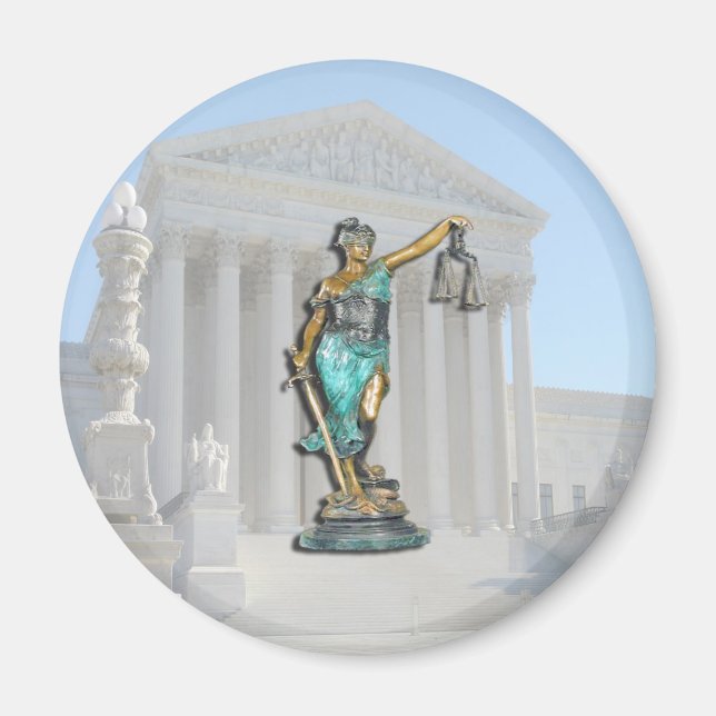 SUPREME-CT-LADY-JUSTICE MAGNET (Front)