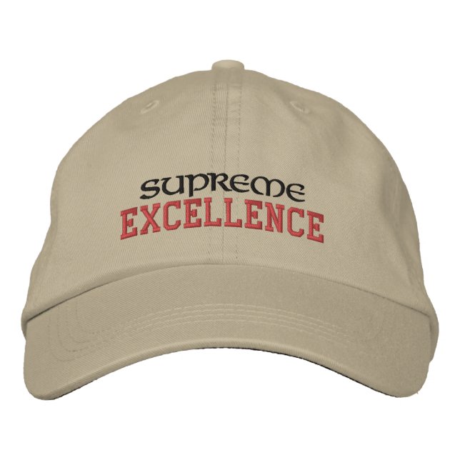 Supreme Excellence Embroidered Hat (Front)