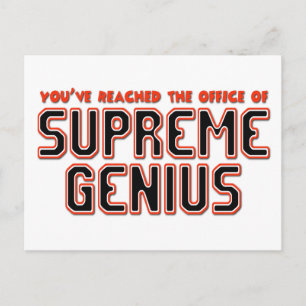 Supreme Genius Postcard