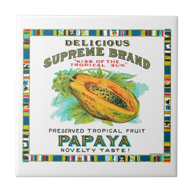 Supreme Papaya Preserves Ceramic Tile (Front)