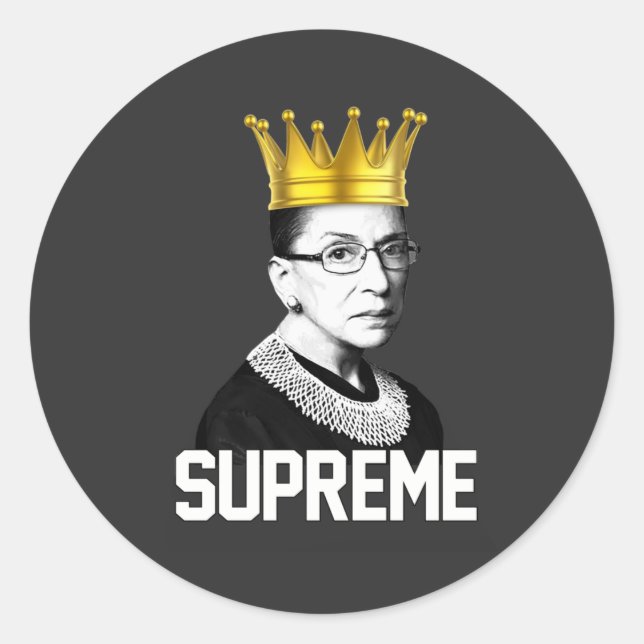 SUPREME RBG CLASSIC ROUND STICKER (Front)