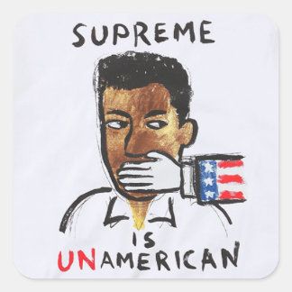 supreme  square sticker