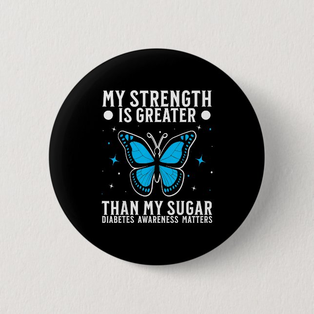 Suprt Diabetes Awareness Month Diabetes For Women  6 Cm Round Badge (Front)