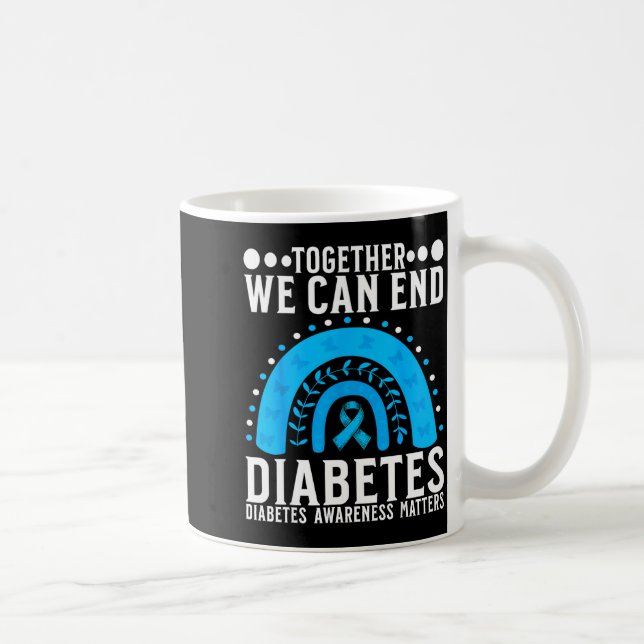Suprt Diabetes Awareness Month For Diabetes Women  Coffee Mug (Right)
