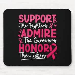 Suprt Fighters Admire Survivors Breast Cancer Awar Mouse Pad