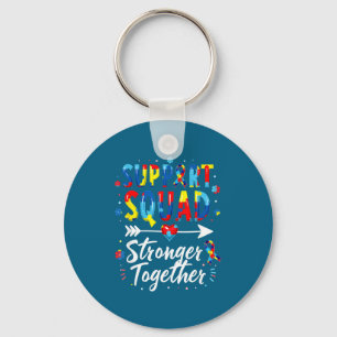 Suprt Squad Asperger's Syndrome Awareness Key Ring