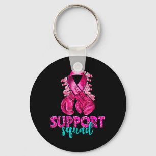 Suprt Squad Breast Cancer Awareness Boxing Gloves Key Ring