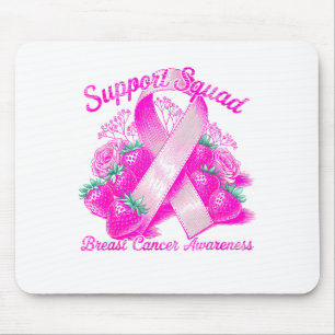 Suprt Squad Breast Cancer Awareness Nk Ribbon Wome Mouse Pad