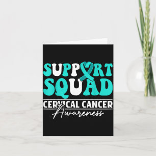 Suprt Squad Sunflower Cervical Cancer Awareness Card