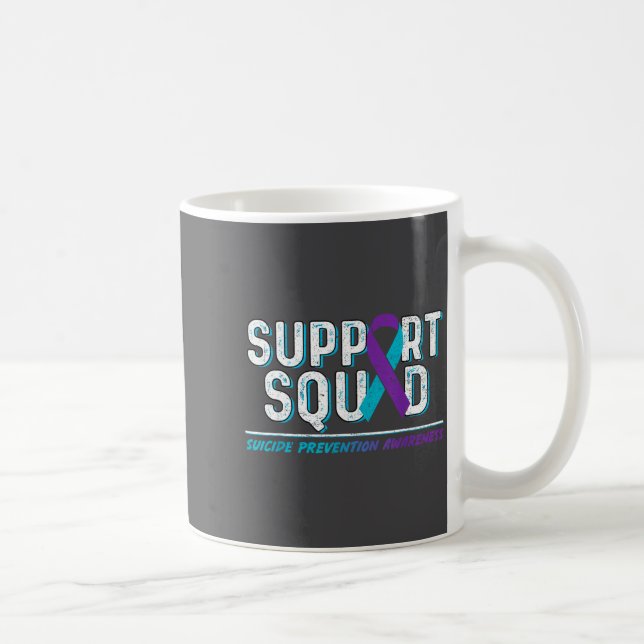 Suprt Squad Suprt Suicide Prevention Awareness Rib Coffee Mug (Right)