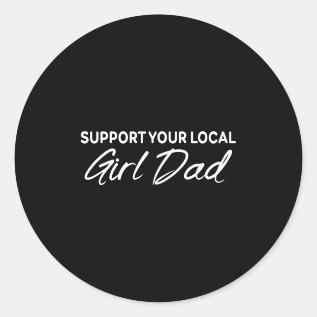 Suprt Your Local Apparel  Classic Round Sticker (Front)