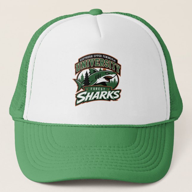 SUPU Forest Sharks Trucker Hat (Front)