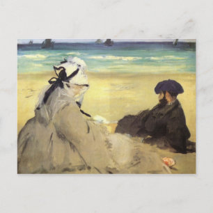 Sur la plage 1873 by Edouard Manet Postcard
