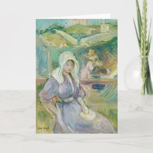 Sur La Plage À Portrieux | Berthe Morisot Card (Front)