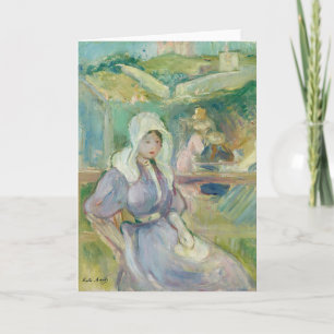 Sur La Plage À Portrieux Berthe Morisot Card