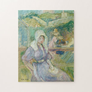 Sur La Plage À Portrieux   Berthe Morisot Jigsaw Puzzle
