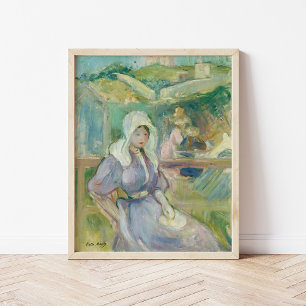 Sur La Plage À Portrieux   Berthe Morisot Poster