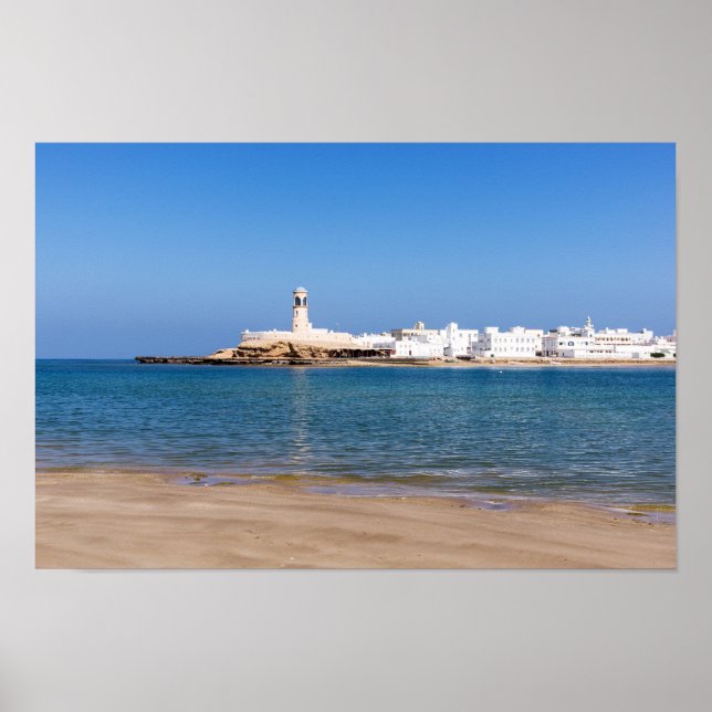 Sur Lighthouse - Sur, Oman Poster (Front)