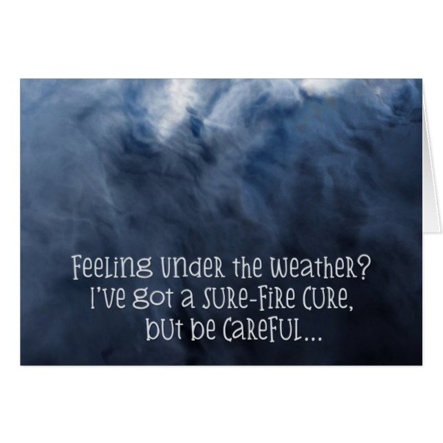 Sure-Fire Quick-Cure Get-Well Card (Front Horizontal)