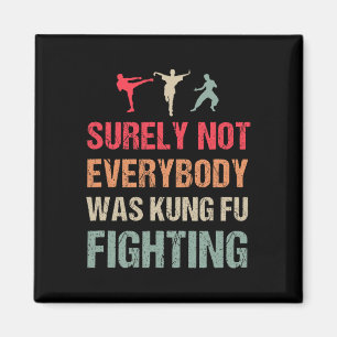 Surely Not Everybody Was Kung Fu Fighting - Funny  Magnet