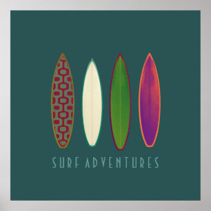surf adventures décor print
