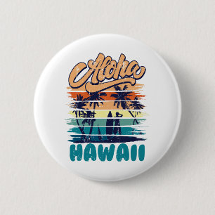 Surf - Aloha Hawaii 6 Cm Round Badge