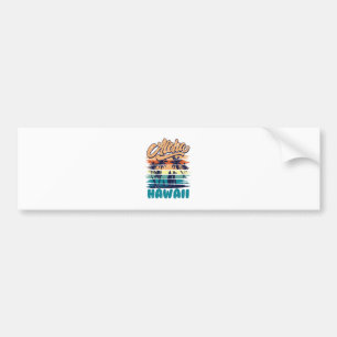Surf - Aloha Hawaii Bumper Sticker