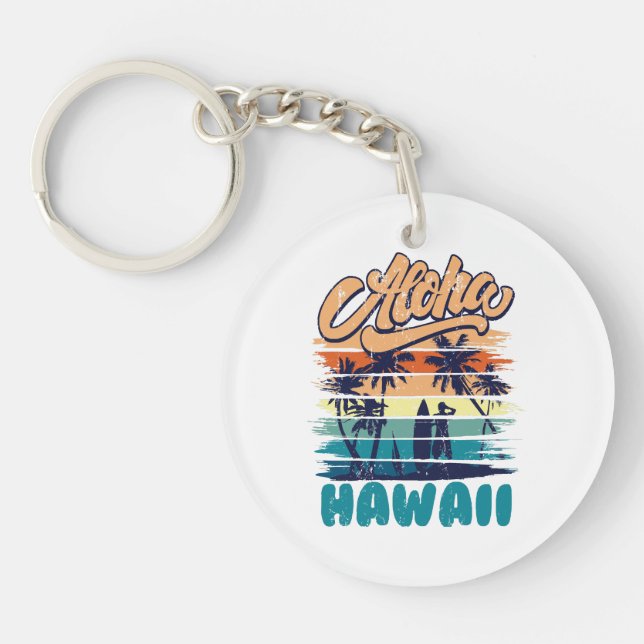 Surf - Aloha Hawaii Key Ring (Front)