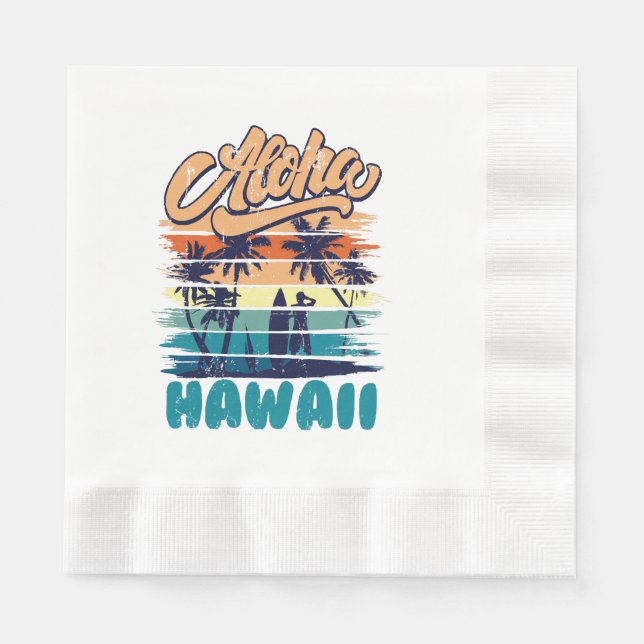 Surf - Aloha Hawaii Napkin (Front)