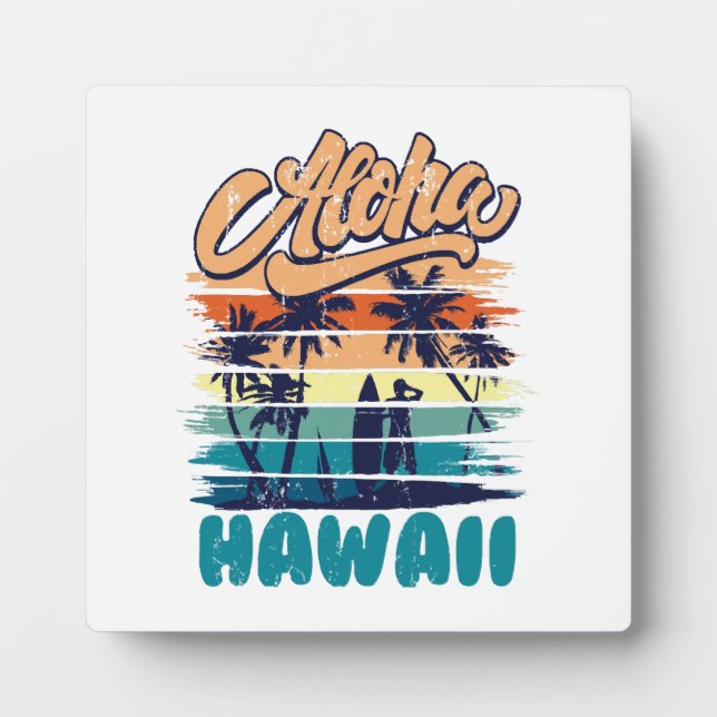 Surf - Aloha Hawaii Plaque (Front)