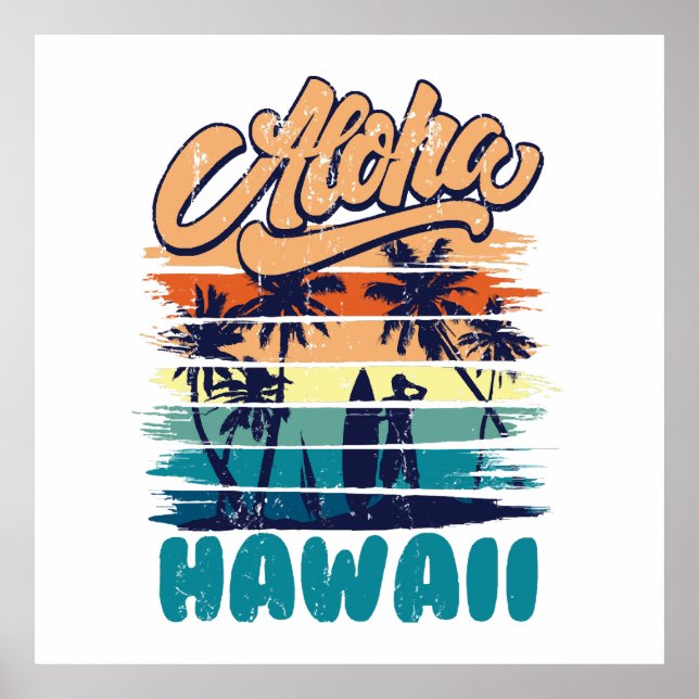 Surf - Aloha Hawaii Poster (Front)