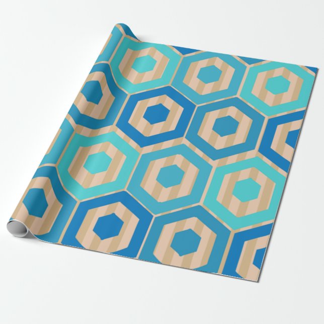 Surf and Sand  Wrapping Paper (Unrolled)