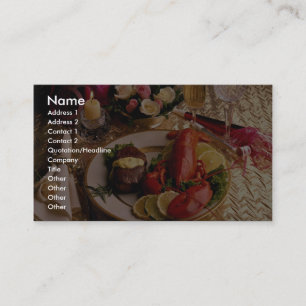 Surf and turf business card