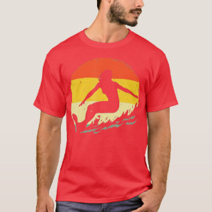 Surf Art For Women Girls Beach Surfer Hawaiian Wav T-Shirt