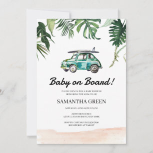 Surf Baby Shower Invitation