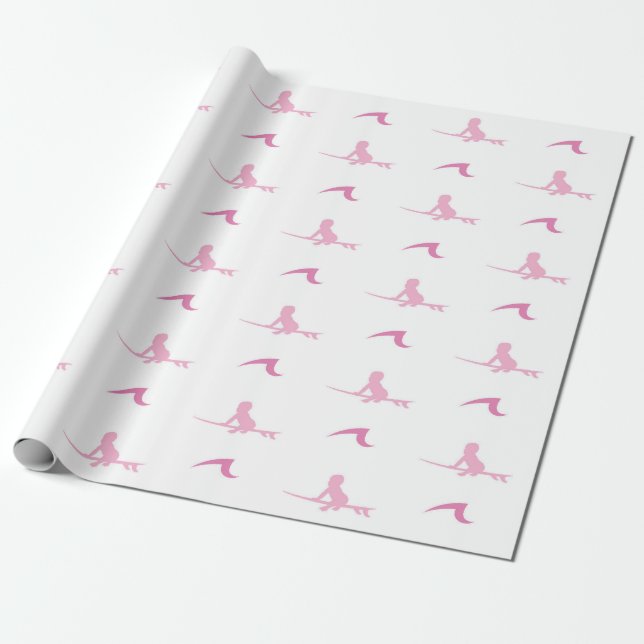 Surf Baby Wrapping Paper (Unrolled)