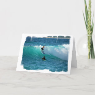 Surf Background Greeting Card