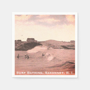 Surf Bathing, Sakonnet - Little Compton, RI Napkin